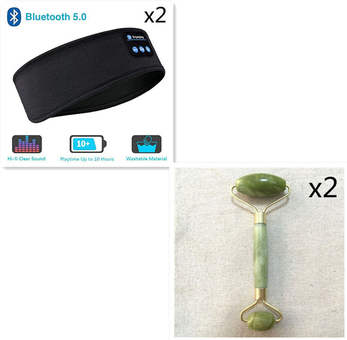 Kabellose Bluetooth-Kopfhörer zum Schlafen, Kopfband, dünn, weich, elastisch, bequem