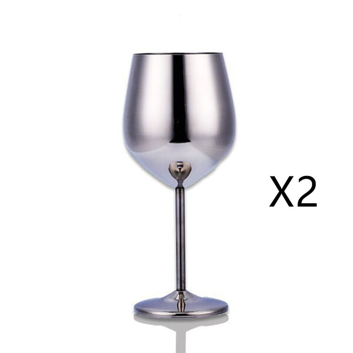 Copa de vino de acero inoxidable