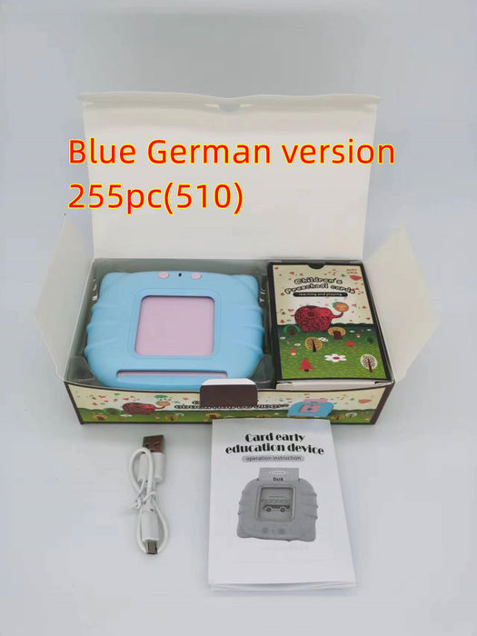 Tarjeta de educación temprana, iluminación para niños, máquina de aprendizaje de inglés