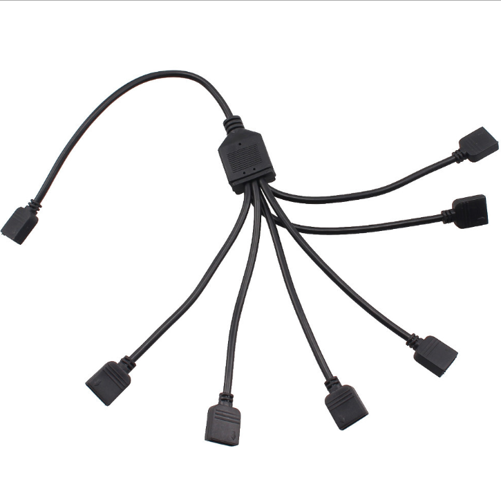 Automóvil y motocicleta modificado universal uno para seis luces LED de control remoto Luces de atmósfera RGB luces decorativas luces de atmósfera decoración del coche