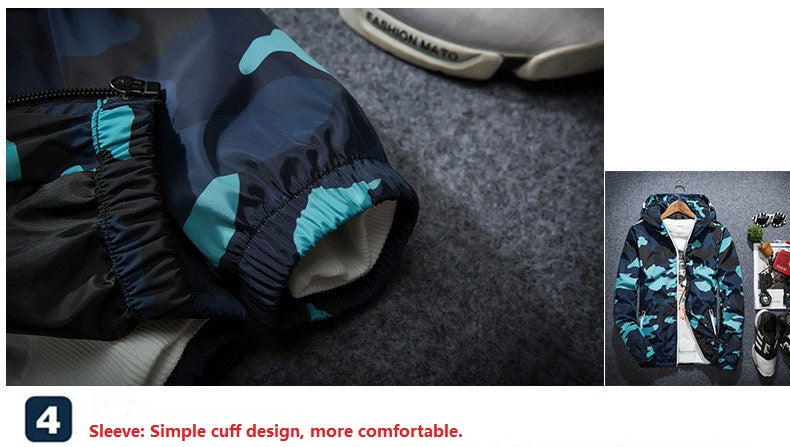 Men Jacket Fashion Windbreaker For All Seasons Casual Mens Zipper Coat