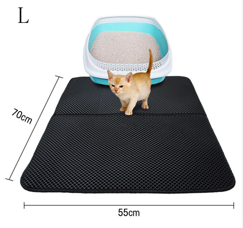 Doppelschichtige Streu-Katzenbett-Pads, Haustier-Katzenstreu-Matte, die Haustiere einfängt