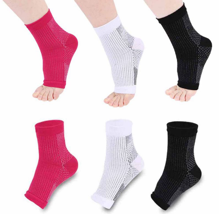 Calcetines de compresión antifatiga para hombre y mujer, medias de compresión para pie y tobillo