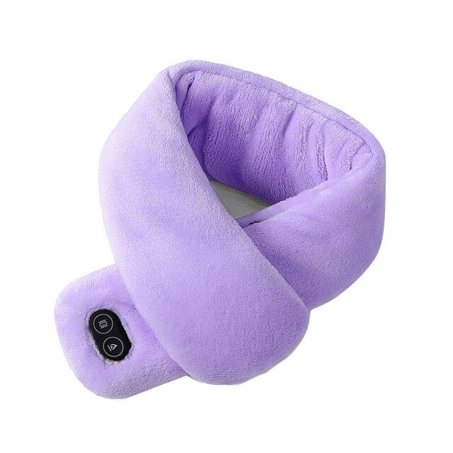 Frauen & Männer Weiche Temperaturkontrolle Schmerzlinderung Halswirbel Massage Schulter Nacken Wrap USB Beheizter Schal