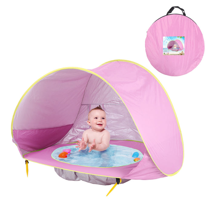 Tenda da spiaggia per bambini Tenda da campeggio per bambini Facile da piegare Tenda da sole impermeabile con protezione UV