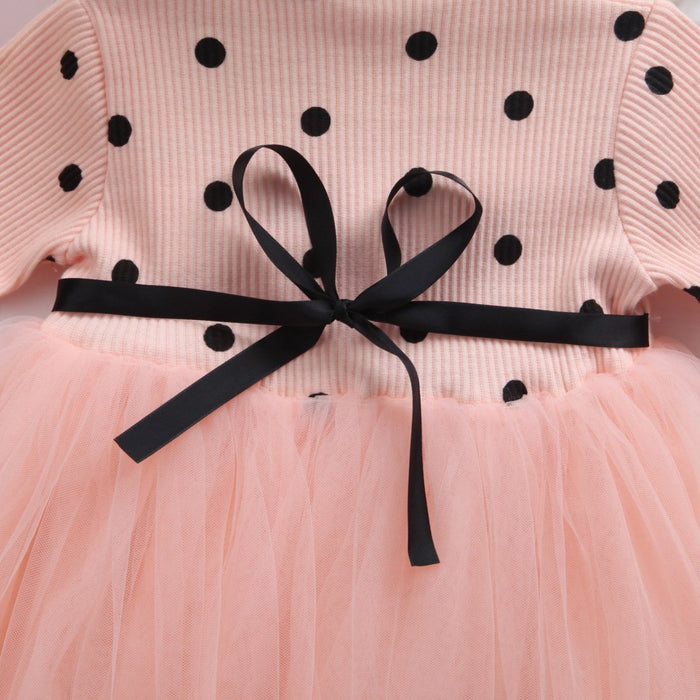 Bebê meninas primavera inverno manga longa tutu vestidos de renda infantil recém-nascido 1st aniversário festa roupas vestido batismo casual wear