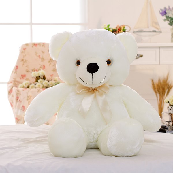 Kreative Light Up LED Teddybär Plüschtiere Plüschspielzeug Kinderkissen Bunt Leuchtende Weihnachtsgeschenk Geschenk für Kinder