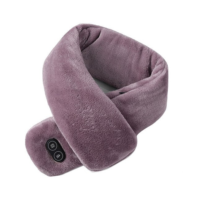 Frauen & Männer Weiche Temperaturkontrolle Schmerzlinderung Halswirbel Massage Schulter Nacken Wrap USB Beheizter Schal