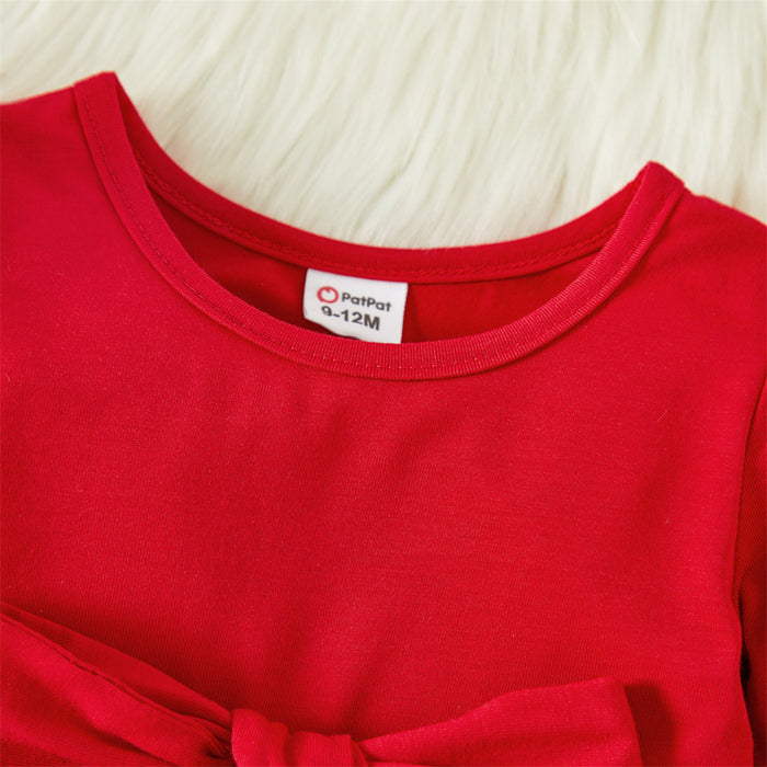 PatPat-vestido navideño para bebé, ropa para niña, recién nacido