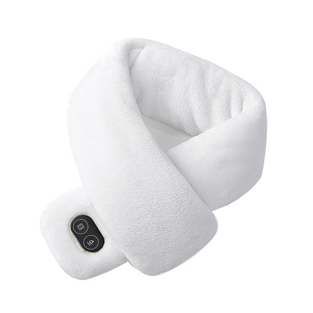 Frauen & Männer Weiche Temperaturkontrolle Schmerzlinderung Halswirbel Massage Schulter Nacken Wrap USB Beheizter Schal