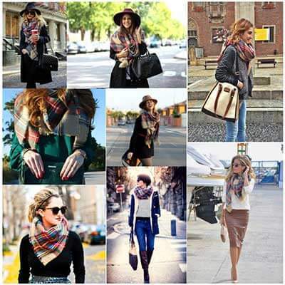 Diseño Mujer Triángulos Bufanda Bufandas largas Mantón Otoño Invierno