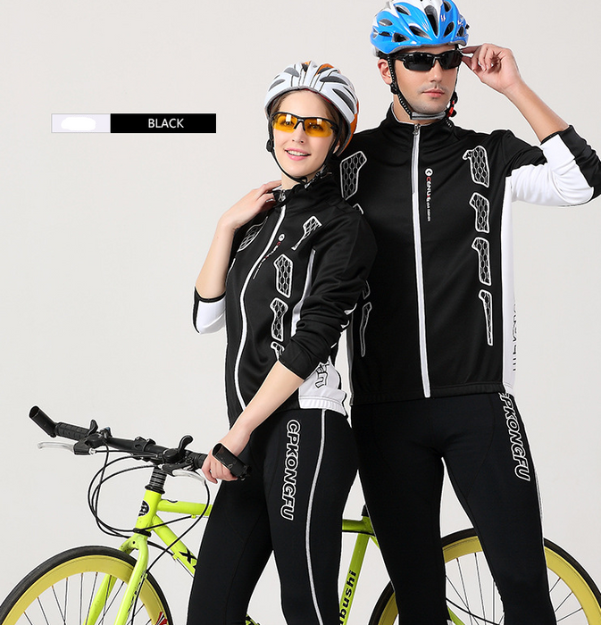 Jersey de bicicleta de primavera y otoño, traje de manga larga, modelos para hombres y mujeres, versión del equipo de bicicleta de montaña, ropa, abrigo de otoño e invierno