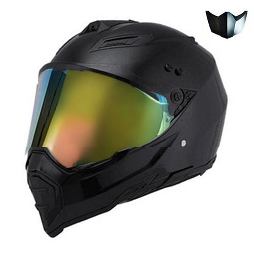 Hermoso casco todoterreno para motocicleta de cobertura completa