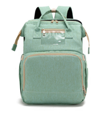 Versión de carga USB Mochila para cama de mamá plegable de gran capacidad multifunción