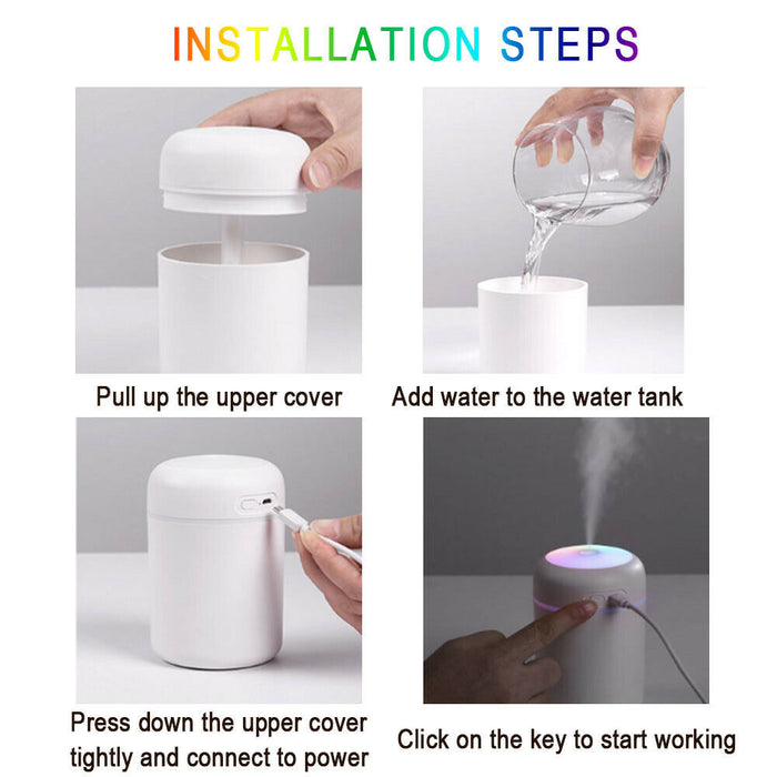 Humidificador ultrasónico del aromaterapia del aire LED del aire del grano del difusor del aceite esencial del aroma