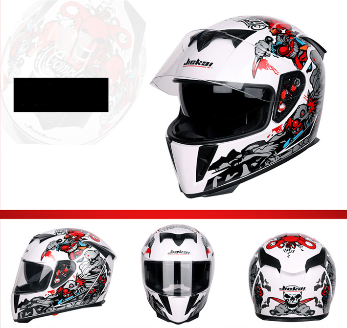 Moto Jetco de invierno con dos lentes y cubierta completa