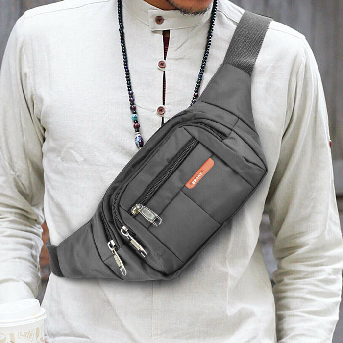 Männer Frauen Fanny-Pack Gürtel Taille Tasche Cross Body Sling Schulter Reise Sport Tasche
