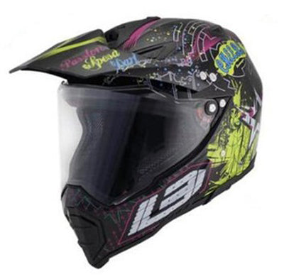 Hermoso casco todoterreno para motocicleta de cobertura completa