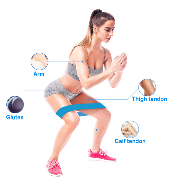 Widerstandsbänder, die das elastische Booty-Sport-Bodybuilding-Gummiband für das Fitnessstudio abdichten