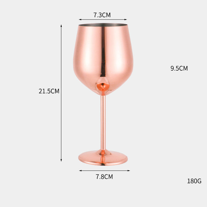 Gobelet en métal pour vin rouge en acier inoxydable 304
