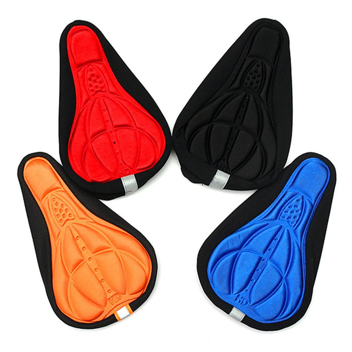 Funda de asiento transpirable 3D de color estera transpirable en relieve para bicicleta