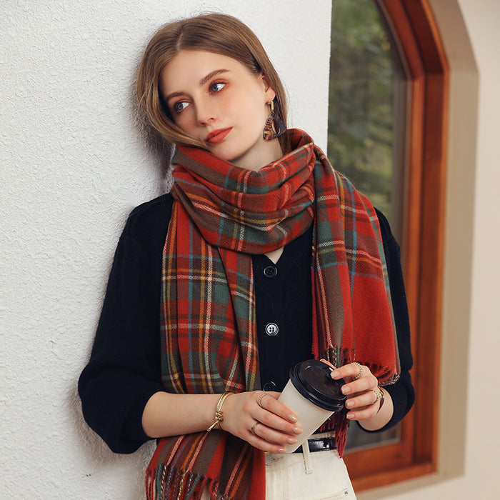 Neuer eleganter Winterschal für Frauen