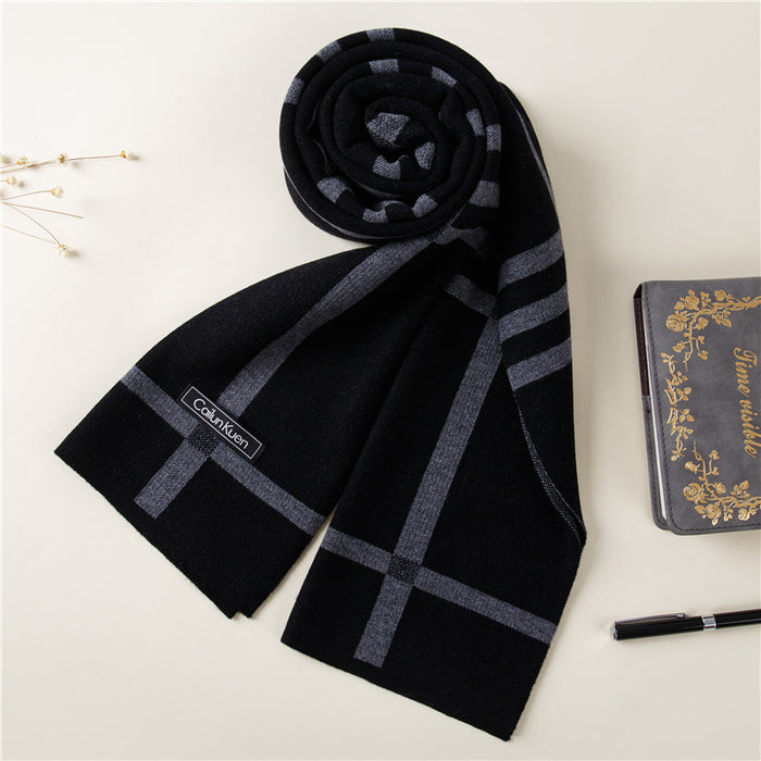 Trendy Warm Knitted Lätzchen Winter High-End Freizeit für Herren