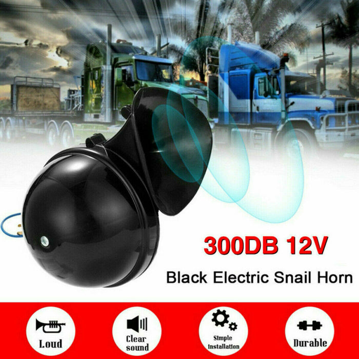 Trompette de klaxon électrique forte 300DB pour voiture moto camion Train bateau universel