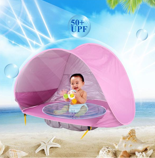 Tenda da spiaggia per bambini Tenda da campeggio per bambini Facile da piegare Tenda da sole impermeabile con protezione UV