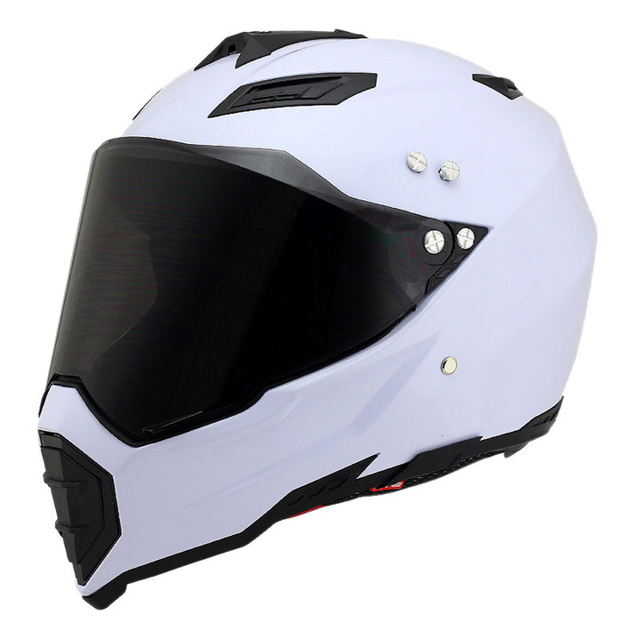 Hermoso casco todoterreno para motocicleta de cobertura completa