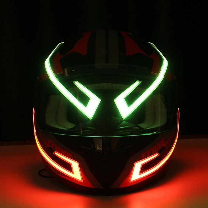Casco de motocicleta EL, luz fría, tira de luz, señal nocturna, tira luminosa modificada, pegatina para casco