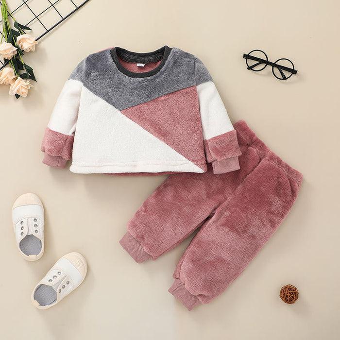 Bebê casual suéter terno roupas pulôver terno de duas peças