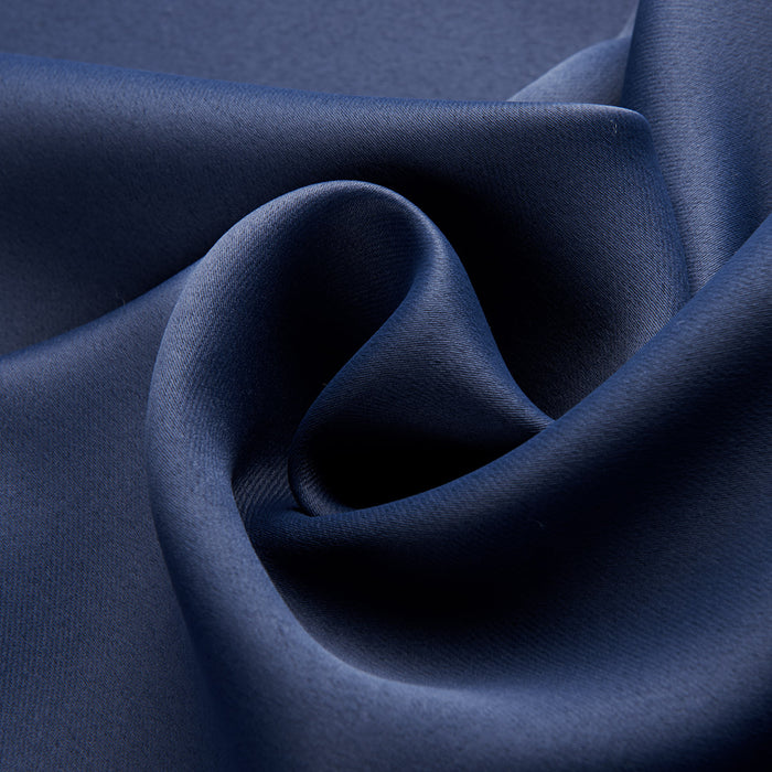 Rideaux imprimés en tissu occultant pour chambre à coucher bleu foncé