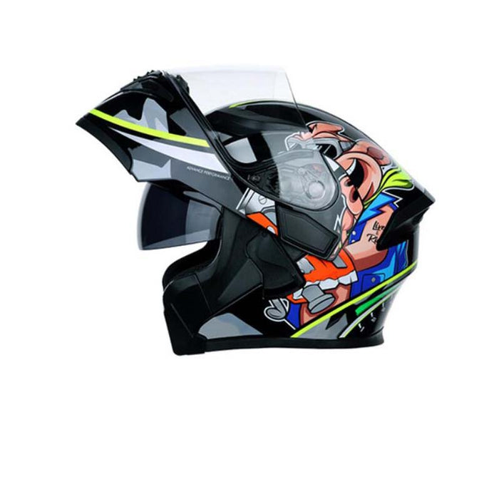 Casco de carreras de motos de cubierta completa de seguridad de moda