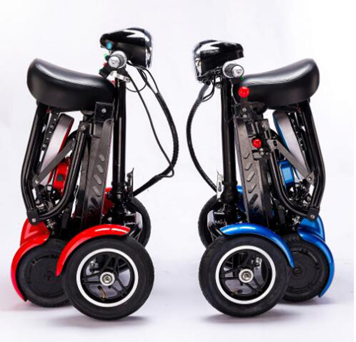 Cyungbok-Mini Scooter de transporte de bicicleta eléctrica para adultos, plegable, de cuatro ruedas, para personas mayores