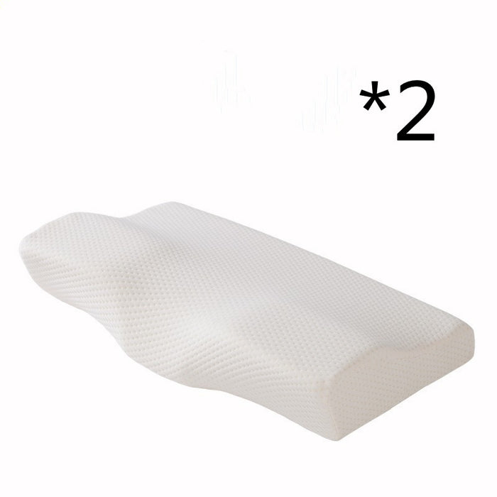 Almohada contorneada de espuma viscoelástica para el dolor de cuello Almohadas cervicales