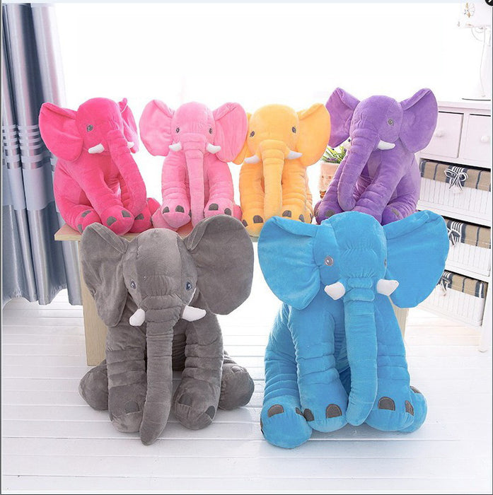 Cáscara suave de la almohada del compañero que duerme del niño del bebé de la almohada del juguete de la felpa del elefante de la comodidad