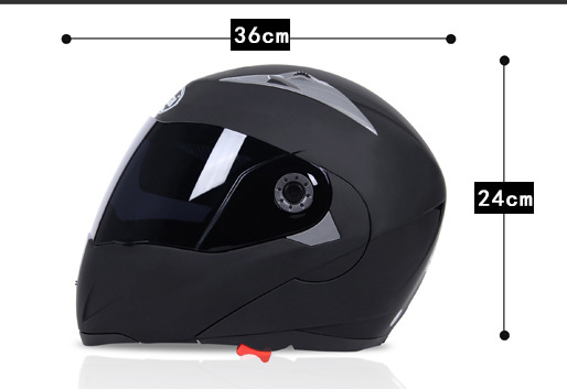 Casco de motocicleta medio casco protector solar antiniebla casco integral de doble lente