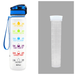 1-Liter-Tritan-Wasserflasche mit Time-Marker-Bounce-Abdeckung