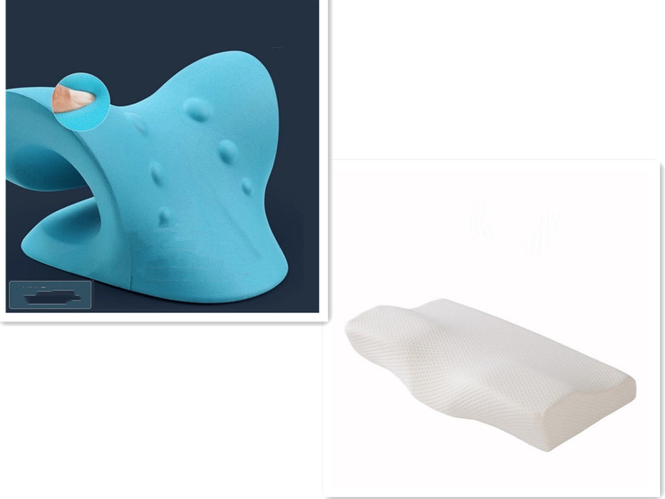 Almohada contorneada de espuma viscoelástica para el dolor de cuello Almohadas cervicales