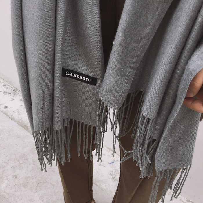 Neue Damen Winter-Schal Monochrome Kaschmir Vielfalt Warm Klassische Schal