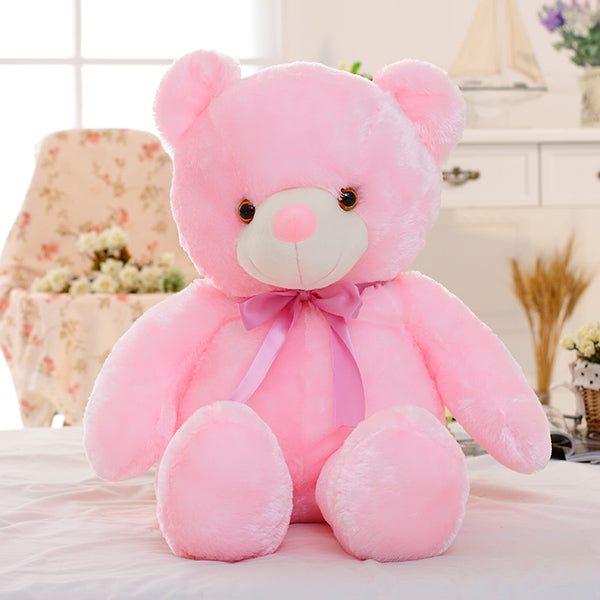 Kreative Light Up LED Teddybär Plüschtiere Plüschspielzeug Kinderkissen Bunt Leuchtende Weihnachtsgeschenk Geschenk für Kinder