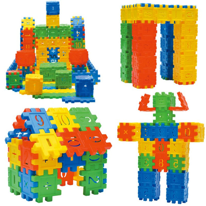 Juego de 110 Uds DIY Lepin bloques de construcción bebés niños y niñas bloques 3D divertidos juguetes educativos mosaicos para niños juguetes de bloques