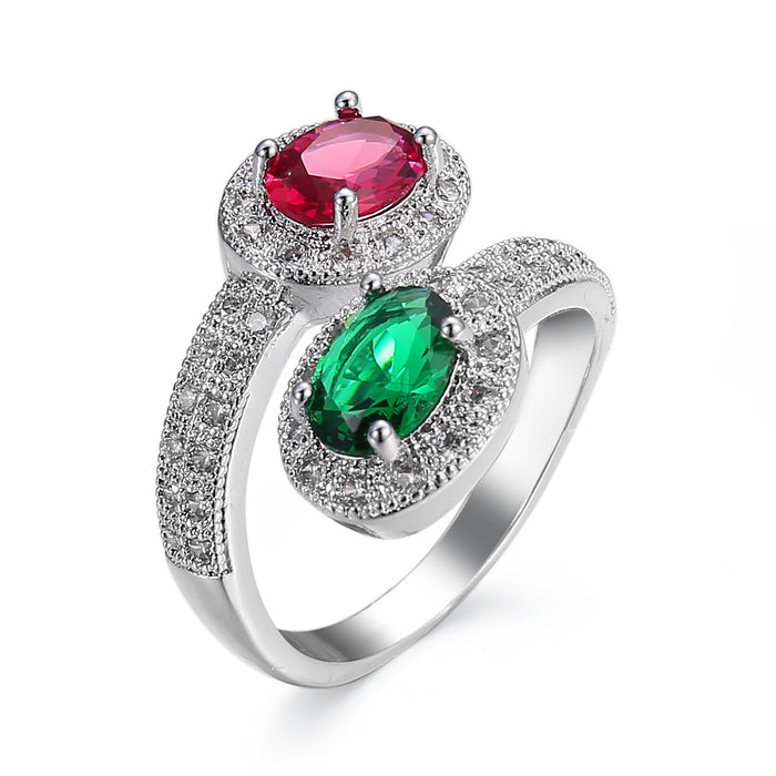 Jewelry Halo Zircon Ring For Women