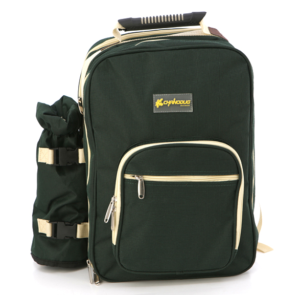 Branch Road Paquete de comida para 4 personas al aire libre, bolsa de picnic para cuatro personas, bolsa de camping, utensilios para quemar, vajilla
