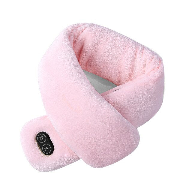 Frauen & Männer Weiche Temperaturkontrolle Schmerzlinderung Halswirbel Massage Schulter Nacken Wrap USB Beheizter Schal