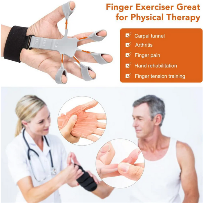 Silikon-Griffgerät, Fingerübungsstrecker, Fingergreifer, Krafttrainer