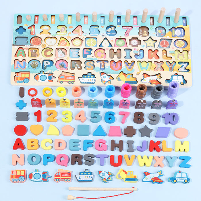 Montessori brinquedos educativos de madeira para crianças montessori brinquedos placa matemática pesca montessori brinquedos educativos para 1 2 3 anos de idade