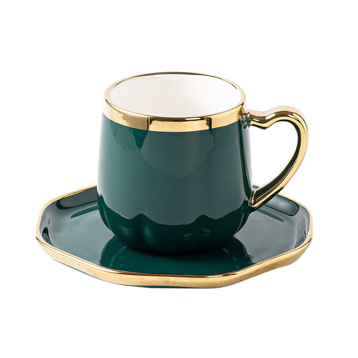 Taza de café de cerámica del té de la tarde