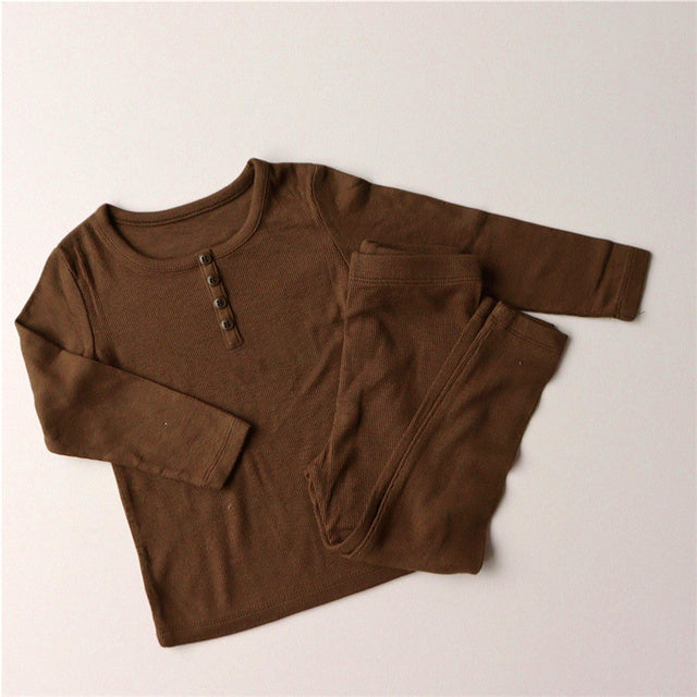 Conjuntos de pijamas para bebés y niños, ropa de dormir para niñas y niños, traje de otoño para niños